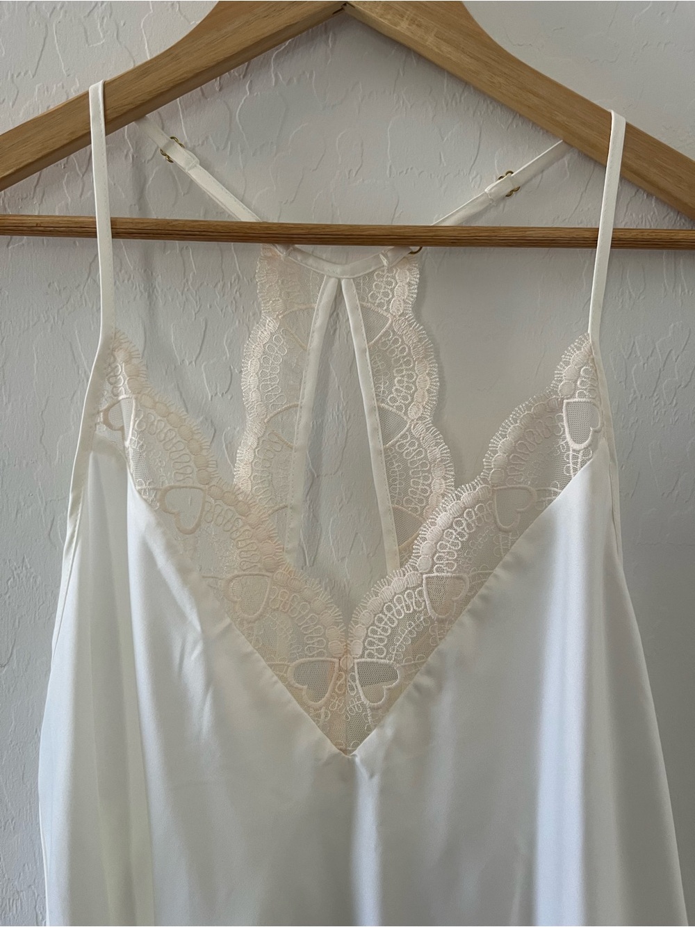 Flora Nikrooz Kit Matte Satin Cami Set- Ivory Bridal Pajamas- Wedding Honeymoon - Picture 3 of 8